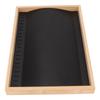 Jewelry Display Tray Necklace Earrings Rings Storage Box Ornament Showcase for Home Use Black