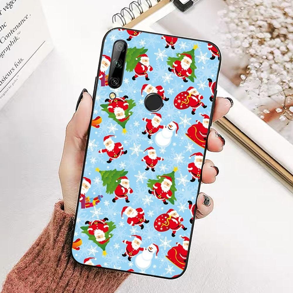 Christmas Cartoon New Year Phone Case For Huawei Honor 10 lite 9 20 7A pro 9X pro 30 pro 50 pro 60 pro 70 pro plus