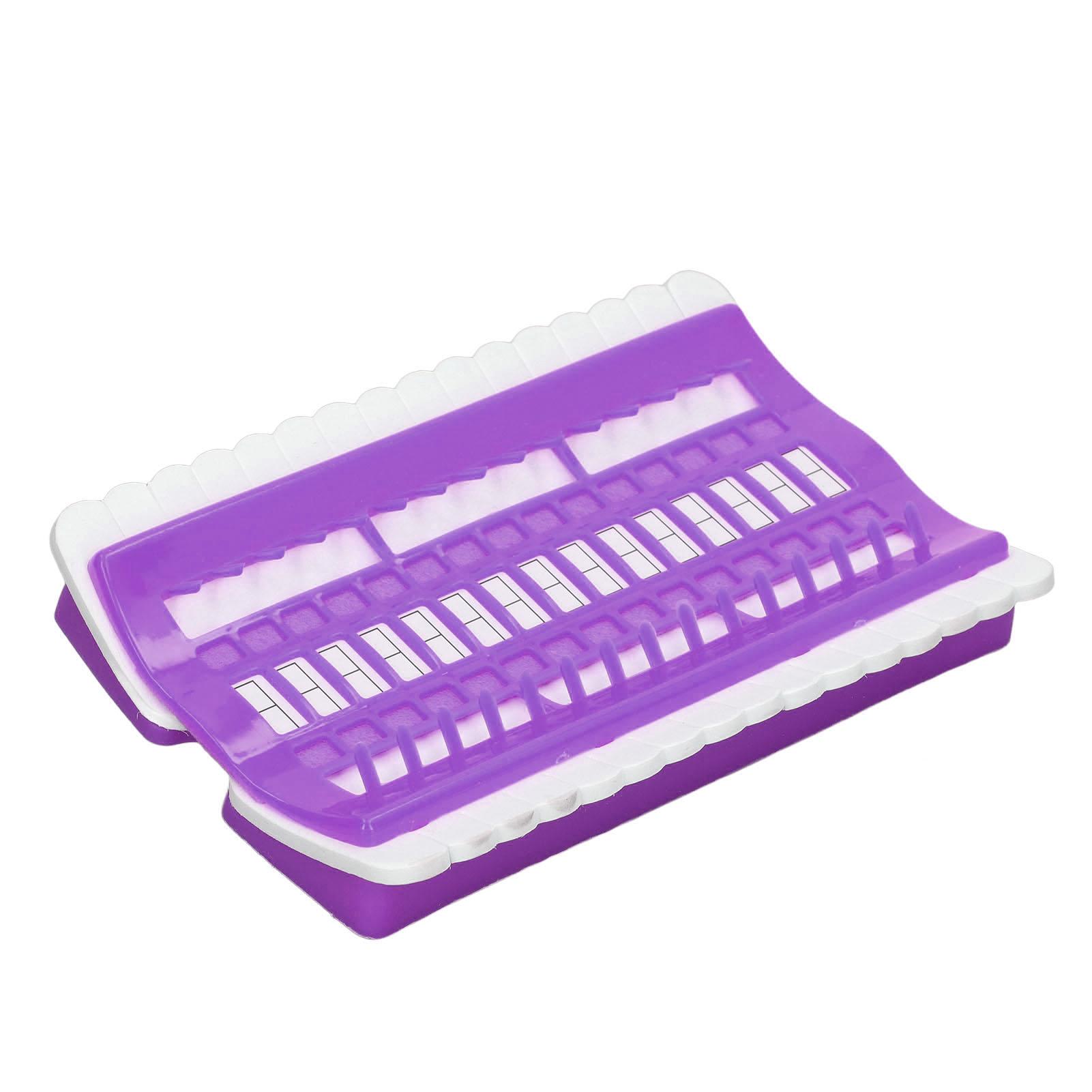 

Thread Organizer 30 Positions Nonwoven Efficient Sorting Reusable Plastic Embroidery Floss Shelf for Pointed Needle фиолетовый
