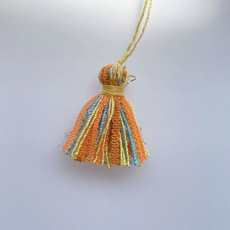 

Tibetan Style Tassel Fringe Ethnic Style DIY Bracelet Necklace New Chinese Dunhuang Color Hand-Knitted Crafts Earrings Accessories LC13 small size