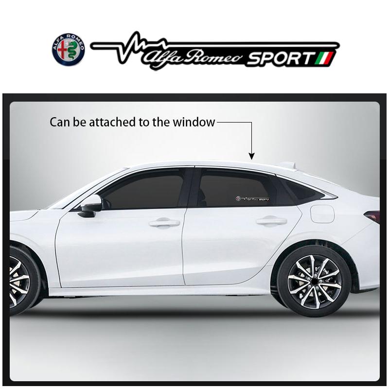 Car Window Wiper Stickers Creative Stickers For Alfa Romeo 4C 159 Spider Giulia Giulietta 156 Tonale 8C Auto Emblem Decor Decals