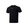 Fitness Series Letter Print Crew Neck Short Sleeve T-Shirt Men Tops Black ATST035-4