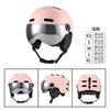Unisex Ski Helmet With Integrated Goggles Winter Snowboarding Safety Gear EPS Foam CE Certified Adults