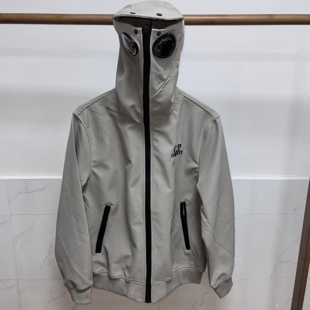 

Модна бавовняна куртка з капюшоном CP - Стильний зимовий верхній одяг для чоловіків та жінок Small сірий колір