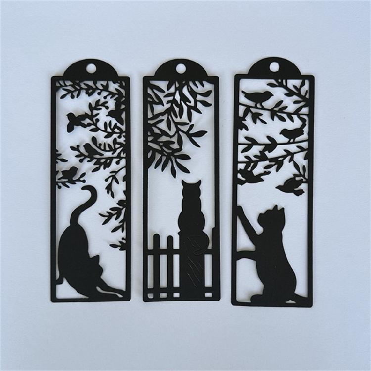 Window Kitten Cutting Dies Scrapbooking Stencils Carbon Steel Dies Cut Stencils for Card Making Photo Album Decoration