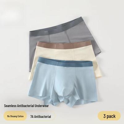 Teen Boys' Antibacterial Breathable Sports Boxer Briefs - Sweat-Wicking, Loose Fit, Development Period-Friendly, Plus Size Available