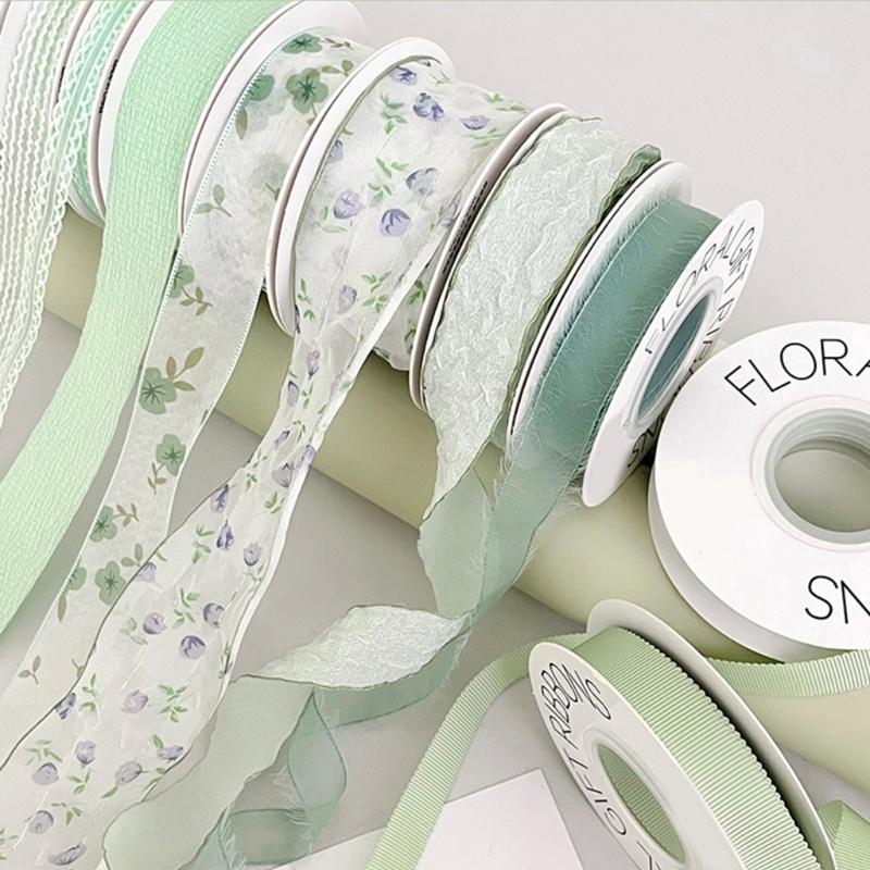 Flower Bouquet Decorative Ribbon Girly Style Series Bowknot Crafting Ribbon Handmade Gift Wrapping Binding Streamers