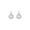 Small Diamond Ring Earrings for Women with Niche Design Light Luxury Versatile Commuter Earrings