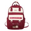 School bag new school style portable backpack women's large capacity high value primary and secondary school students casual backpack