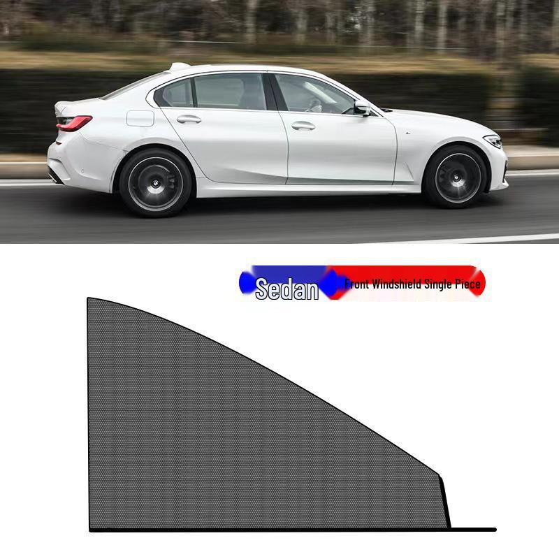 Mosquito-Proof Car Sunshade: Heat-Insulating Window Curtain for Sun Protection & Privacy, Sedan/SUV.