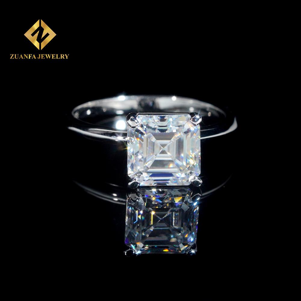 Moissanite Engagement & Wedding Women s Diamond Ring from Cross-border E-commerce Size 7 платиновый