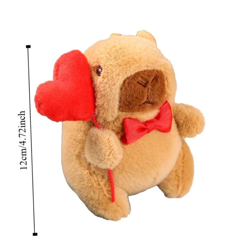 Vycpaná panenka Capibara Multi Stylový Batoh Taška do auta Dárkový kroužek na klíče Haning Kids