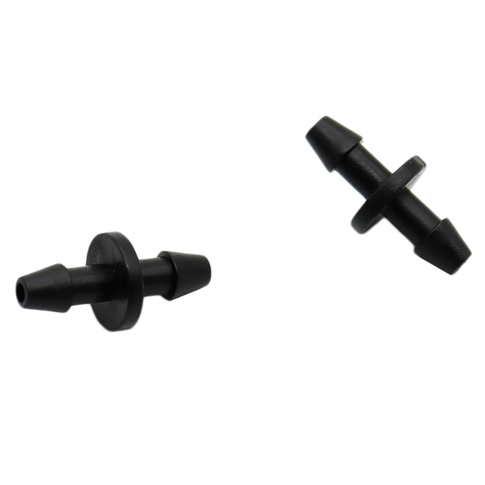 3mm Quick Connector Double Barbed Connector Tank Adapter Tap  Fitting Hose Fittings Industrial Cooling for 1/8" Hose 50 Pcs