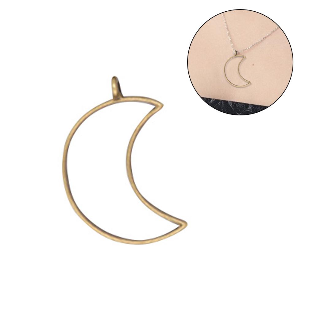 

15 шт. Подвеска Пресс-рама Геометрическая Звезда Форма Открытая Сзади Оправа Ожерелье Ювелирные Изделия DIY Аксессуар бронзовый