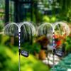 D2 1pc Solar Lamp Jellyfish Lights 7 Color Changing Solar Flowers Lights Solar Garden Lights Solar Fiber Optic Lights for Patio