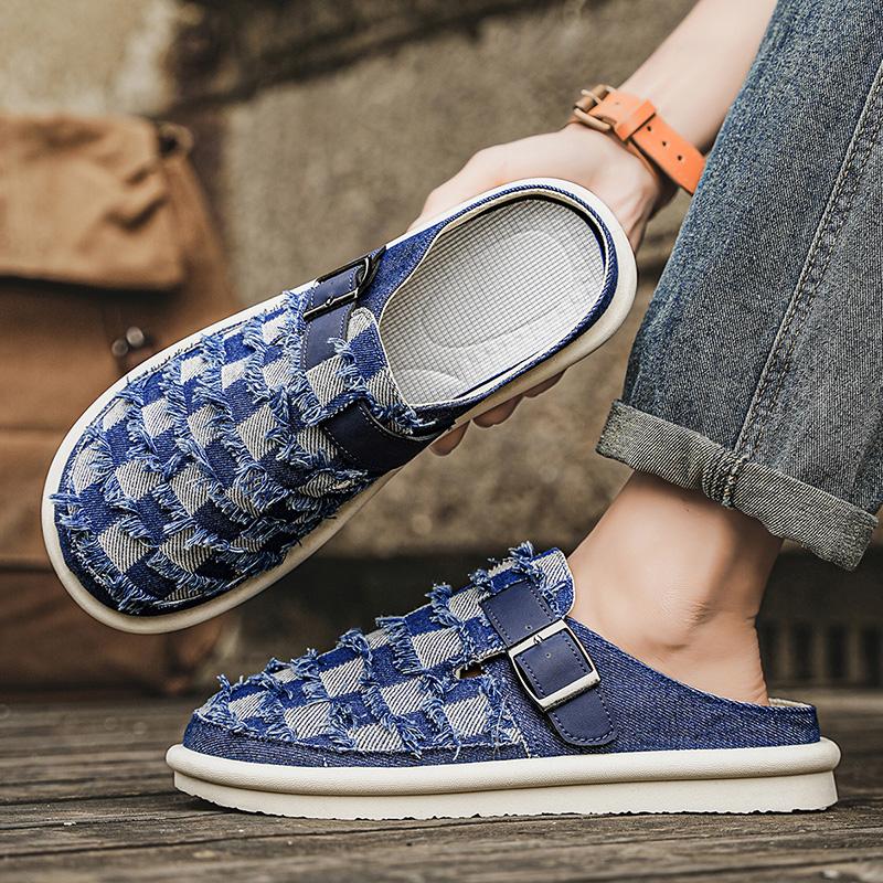 Pantofi sport pentru bărbați, vară, fără spate, pantofi casual, papuci, pantofi sport Plus Size pentru studenți, sandale supradimensionate 39-47