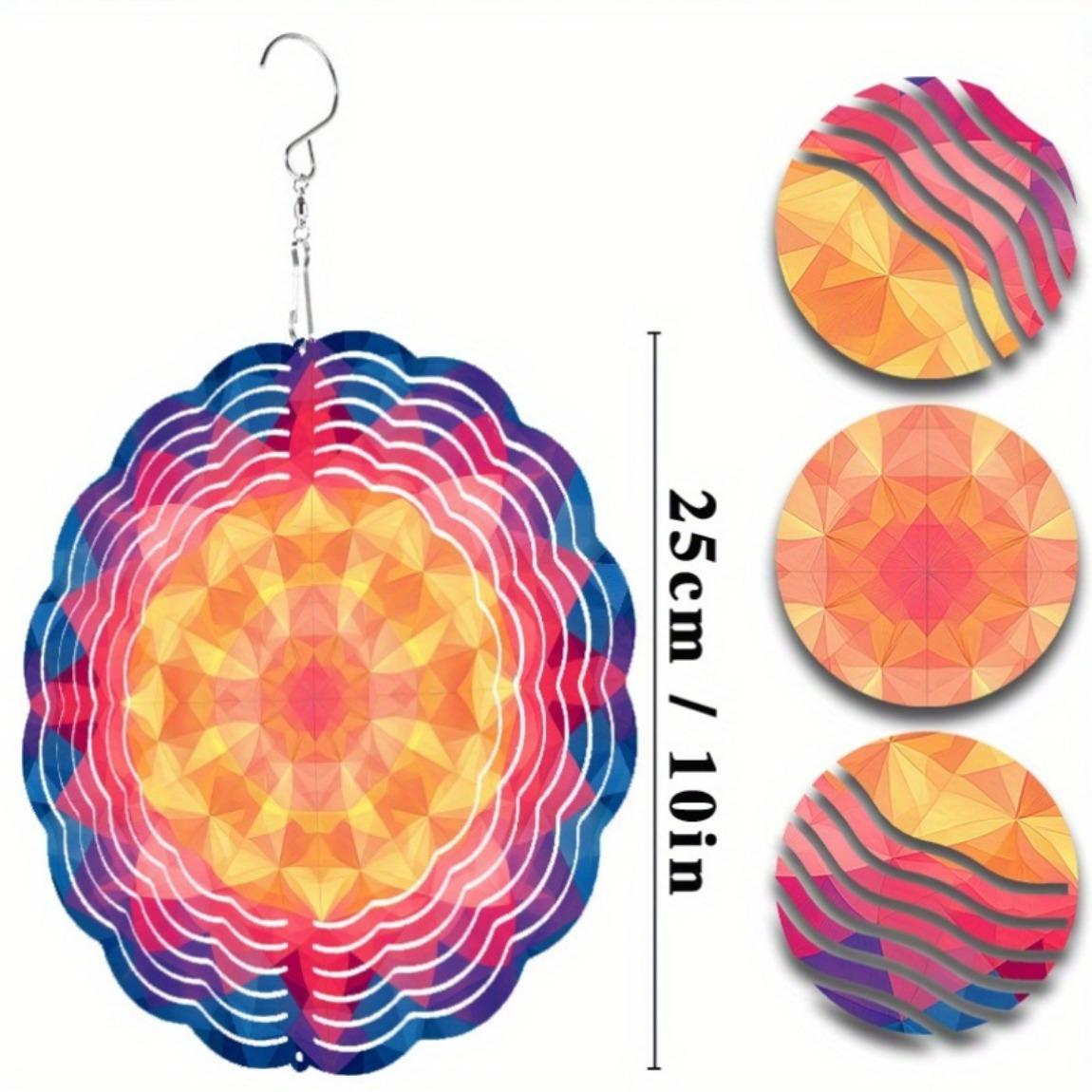 

10 Inch Hanging Wind Chime Rotating Design with 360 Hook for Spring Summer Balcony Lawn Decor Adds Natural Feel and Dynamic Effect 01A