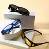 Night Vision Glasses Polarized Night Driving Glasses Anti-Glare Fit Over Sunglasses for Men Women UV Protection Visual Fatigue Relief