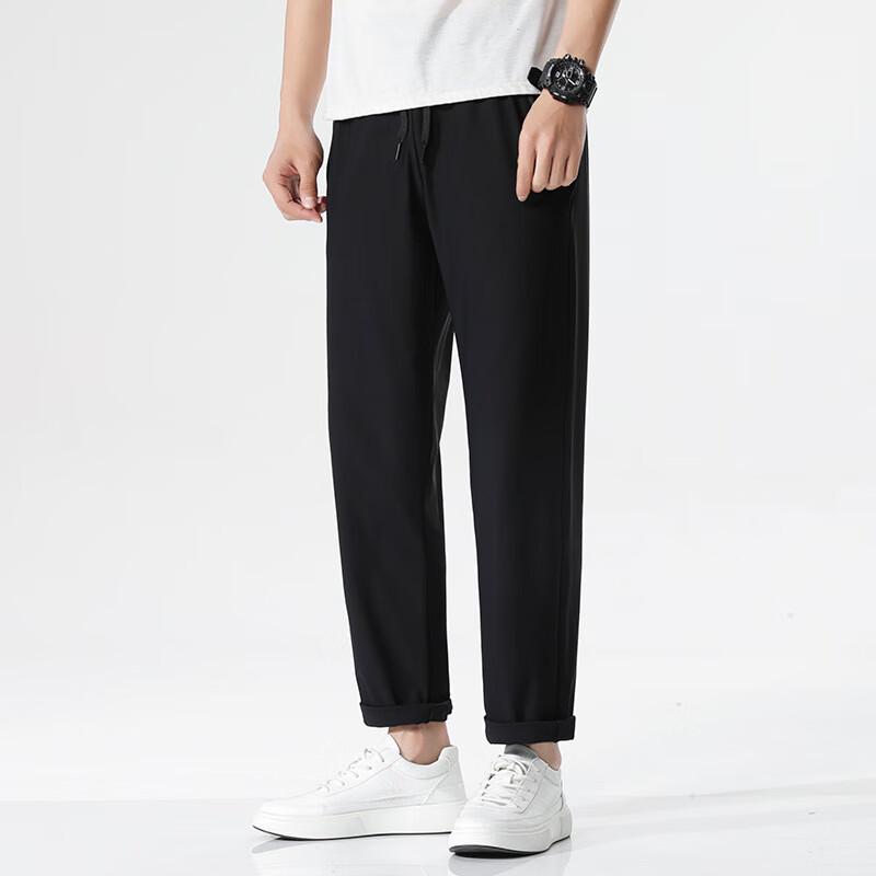 Men s Ice Silk Quick-Drying Sports Pants M