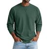 Men's Casual Long Sleeve Neck Pullover Top Color