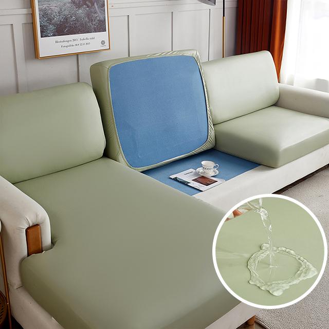 Waterproof Pu Leather Sofa Cushion Cover For Living Room Furniture Protector Stretch L-Shaped Corner Armchair Sofa Slipcovers