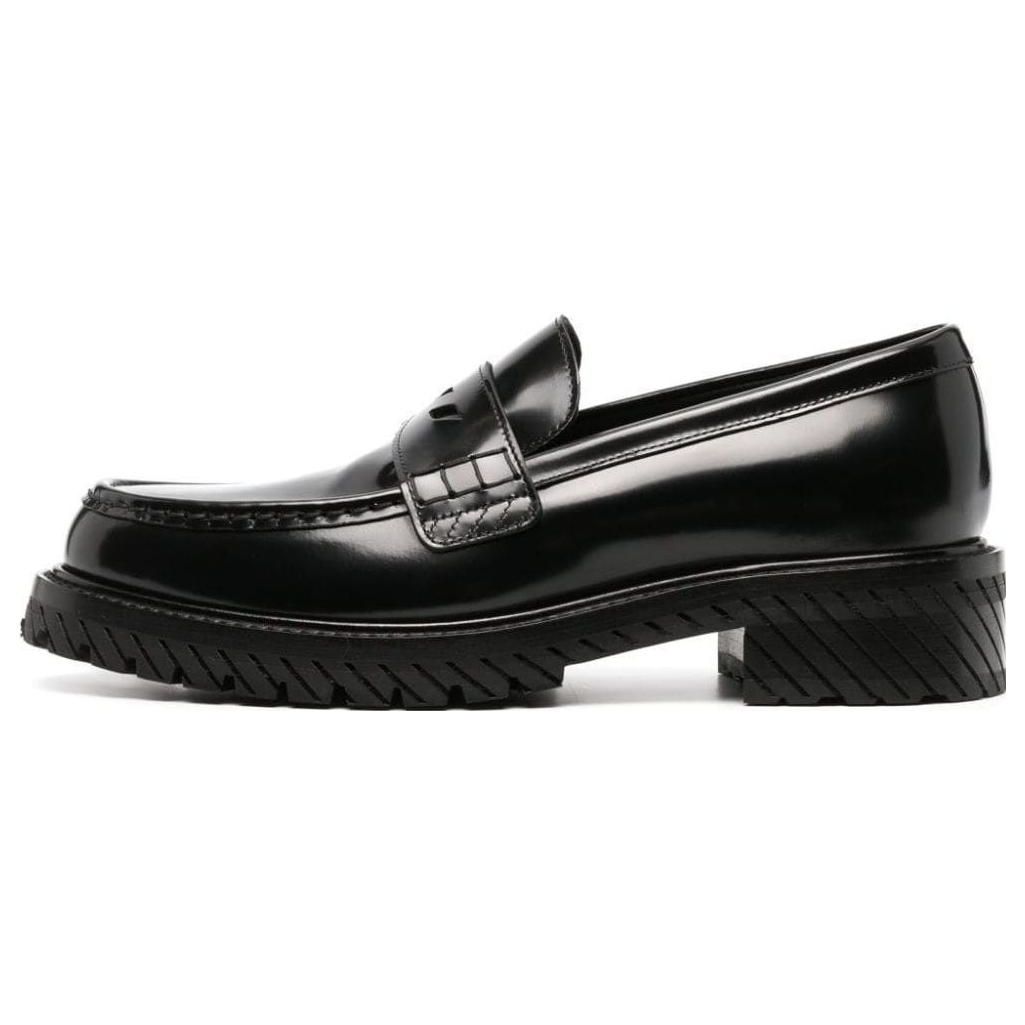 

Off-White Лоферы мужские из коровьей кожи высшего слоя с круглым носком, слипоны, черные OMIG008F23LEA0011010 42