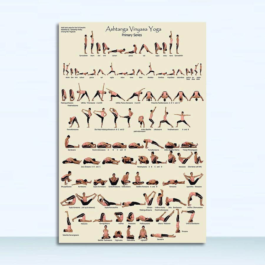 

Художественная декоративная картина на холсте для гостиной, домашнего декора, без рамы, йога Аштанга, основная серия, плакаты и принты, настенные 21x30 No Frame