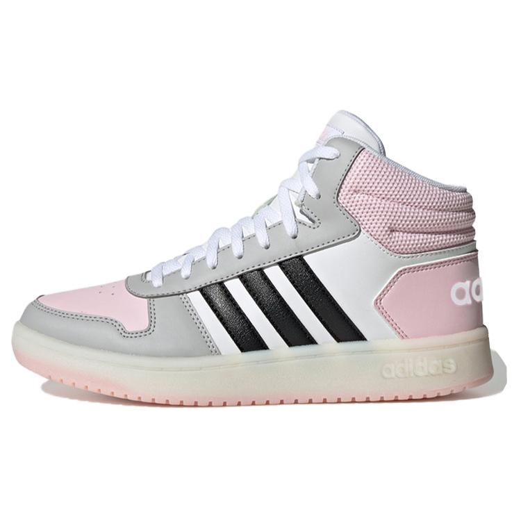 Adidas Hoops 2.0 Mid 'White Pink Black' Women's FV2737