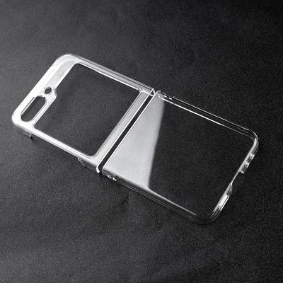 For Samsung Galaxy Z Flip5 5G Transparent Back Shell Phone Case Drop Resistant Hard PC Phone Cover