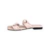 Soft and easy to wear! Pink purple flat-soled sandals women wear sandals soft-soled shoes in summer