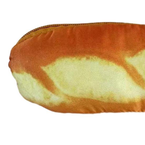 Kantoorbenodigdheden Doos Cartoon Imitatie Brood Ontwerp Etui Ritsluiting Make-up Kwastenhouder Schoolbenodigdheden Organizer