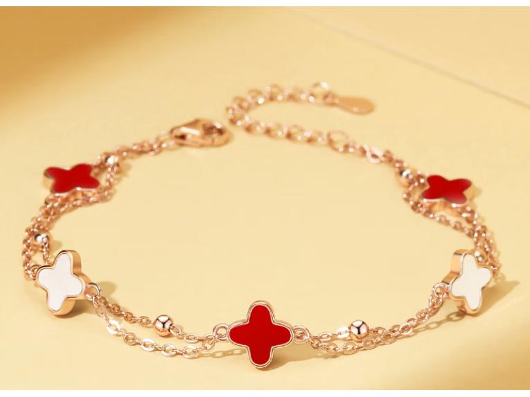 

Браслет «Колесо обозрения» из малахита и четырехлистного клевера, универсальное ювелирное украшение для рук из стерлингового серебра S925 для женщин. 925 Silver