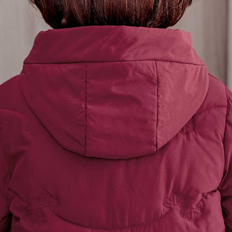 Mărimi Mari XL-5XL Jachete de Iarnă pentru Femei de Vârstă Mijlocie cu Glugă Elegante Largi Groase Călduroase Parka Scurtă Paltoane Femeiești