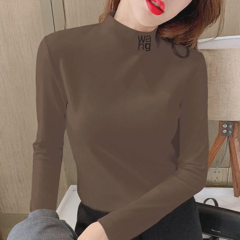 Damen Doppelseitiges Deutsches Samt Oberteil mit Halbohem Kragen - 2024 Verdickter Herbst/Winter Stil