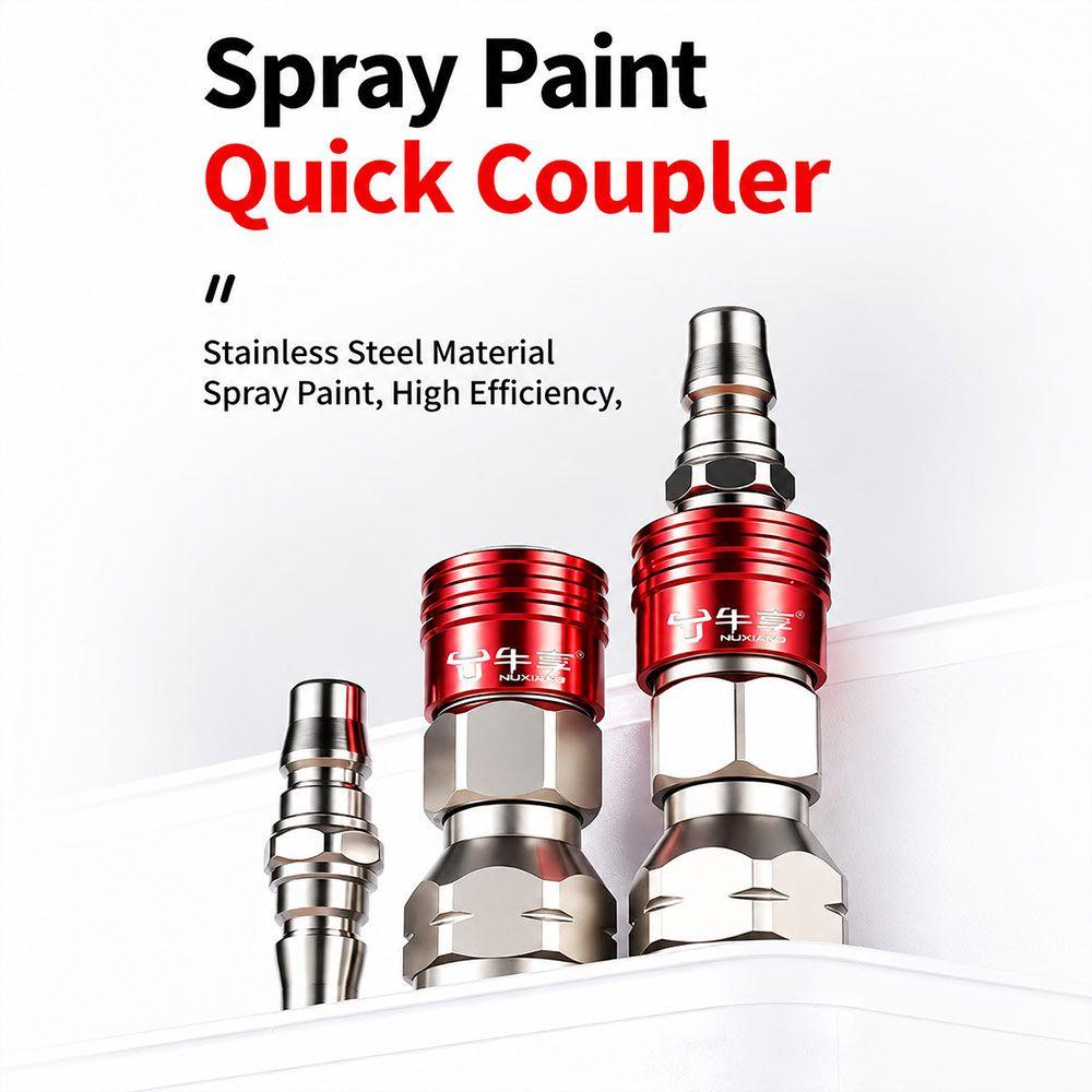 Stainless Steel Spray Nozzle Polished Finish Paint Sprayer Nozzle  for Industrial Painting
