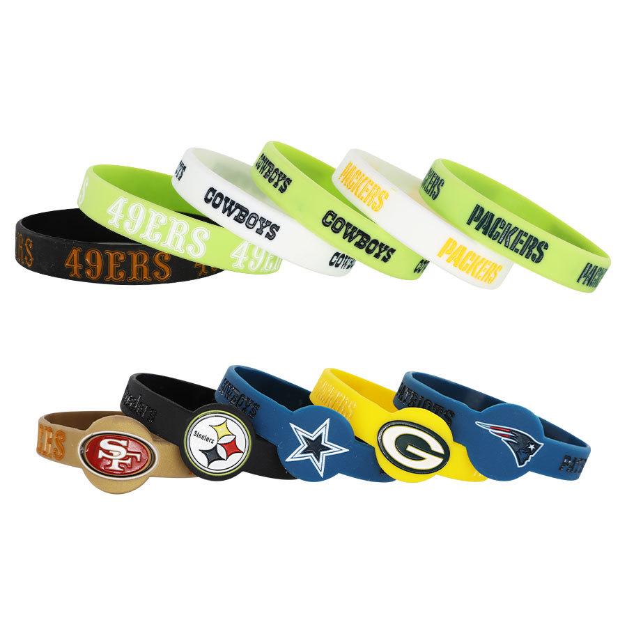 Irregular Shape Silicone Wristband with Color Print and Embossed Pattern