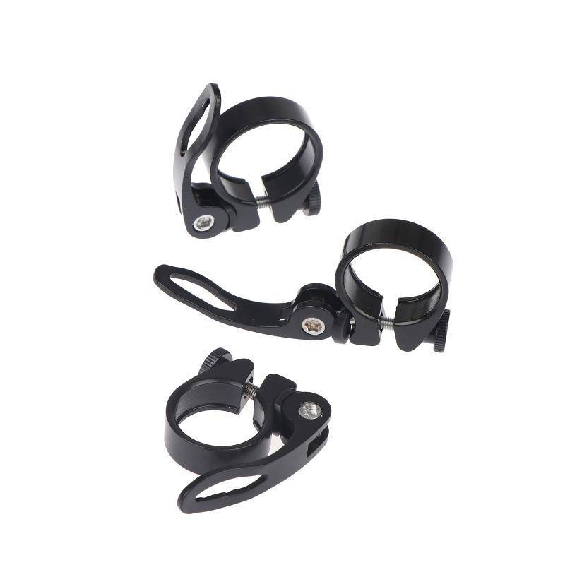 Cykel sadelpindsklemme 28,6/31,8/34,9 mm Aluminiumlegering Sadelrørsklemme Cykel Quick Release Sadelpind Til Mountainbike Rør