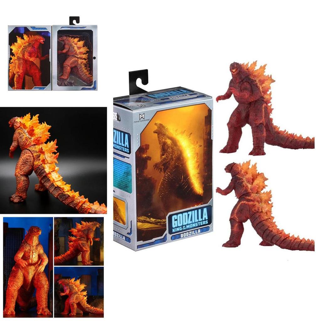 Exquisite Burning Godzilla Action Figures With Movable Joints For Display And Decoration
