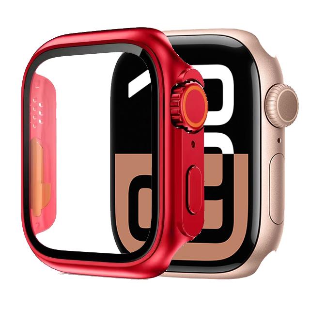 Glass+Case For Apple Watch 11 10 46mm 42mm 9 8 7 45mm 41mm Screen Protector Change Ultra 3/2/1 Bumper Cover iWatch 6 5 4 SE 44mm