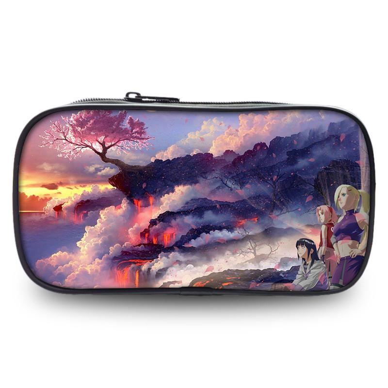 Naruto Anime Character Print Student Single Layer Stationery Storage Bag