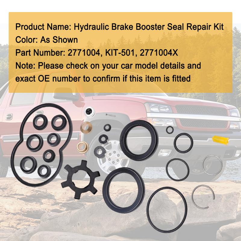 1 Set Car Hydraulic Booster Repair Kit Complete Seal Set Fit for Bendix Chevy Ford Dodge GM Chrysler 2771004 For Car