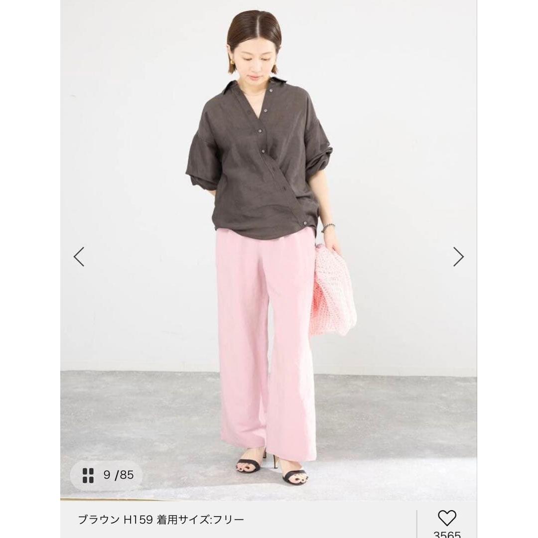 IENA Ramie Lyocell 2way Shirt Brown 2026ss