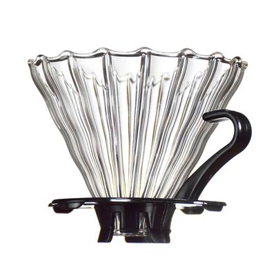 Coffee Drip Glass Pouring Coffee Filter Barista Coffee Brew Cup V02 Coffee Funnel Filter Cup 1-4 Cups
