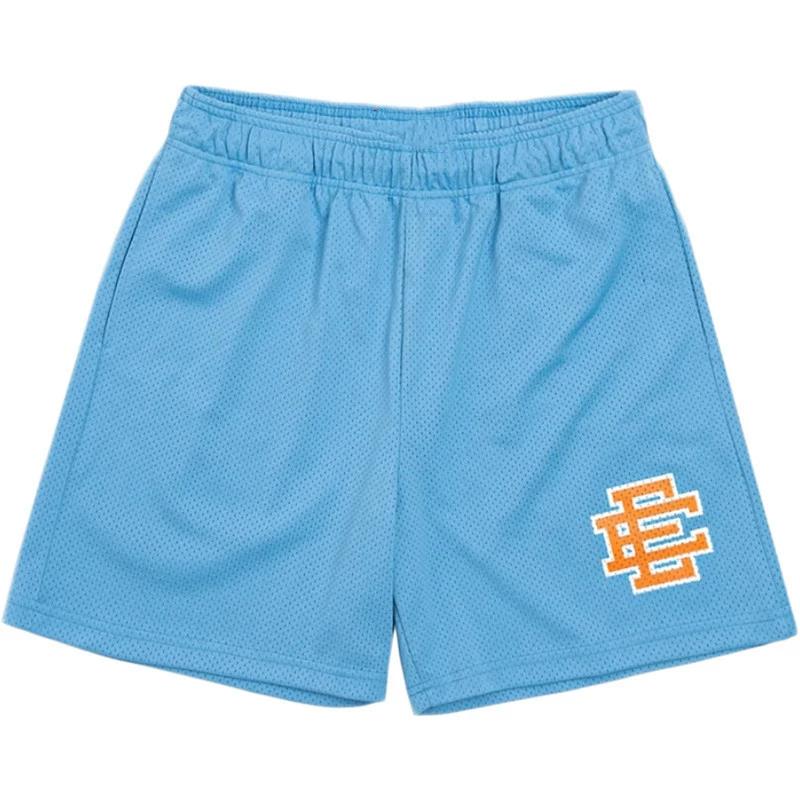 DC-HOME-4 Europese en Amerikaanse Westkust Shorts Zomer Heren Fitness Hardloopshorts S hemelsblauwe kleur