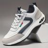 Men's casual sports shoes, four-season leather large-size thick-soled air cushion non-slip shoes, men's shoes