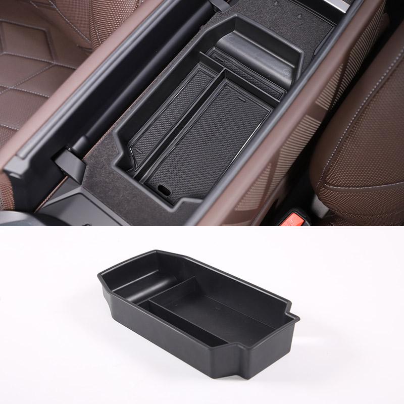 

For BMW 7 Series G70 2026 2026 ABS Black Car Central Control Armrest Box Storage Box Car Interior Accessories