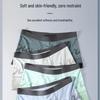 Digital Print Men's Lenzing Modal Seamless Boxer Briefs - Antibacterial, Breathable Mulberry Silk Trunks