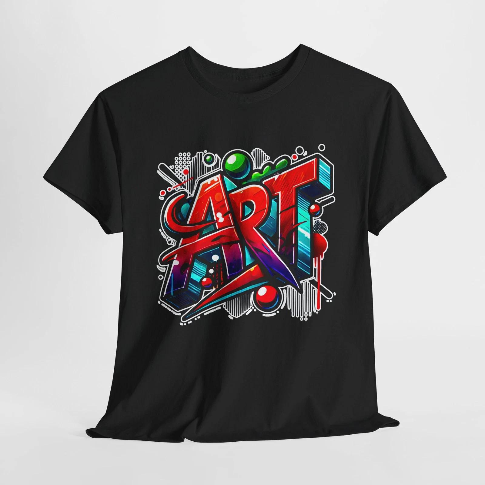 Artistic Unisex Heavy Cotton Tee - Vibrant Graphic T-Shirt, Unique Art [...] S