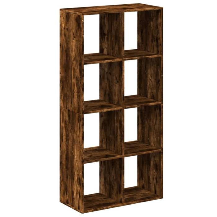 VidaXL Étagère séparatrice de pièce chêne fumé 69,5x29x137,5 cm, étagère, étagère à livres, étagère de rangement, 858025