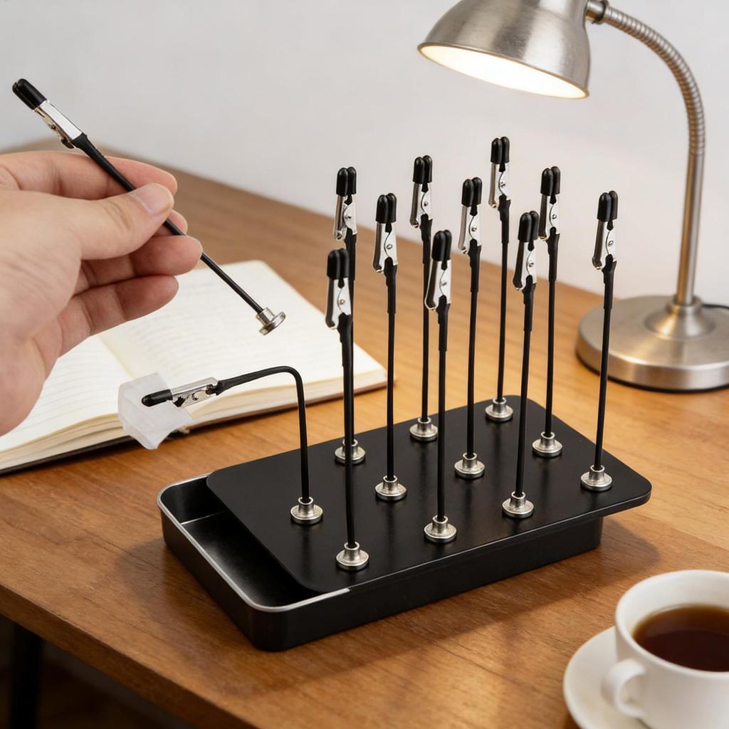 12 Pcs Miniature Painting Stand Set Adjustable Model Holder for Workshop Hobby Crafts,  School Dorm Office Industry Painting